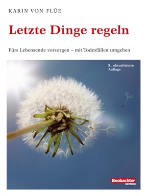 cover image of Letzte Dinge regeln